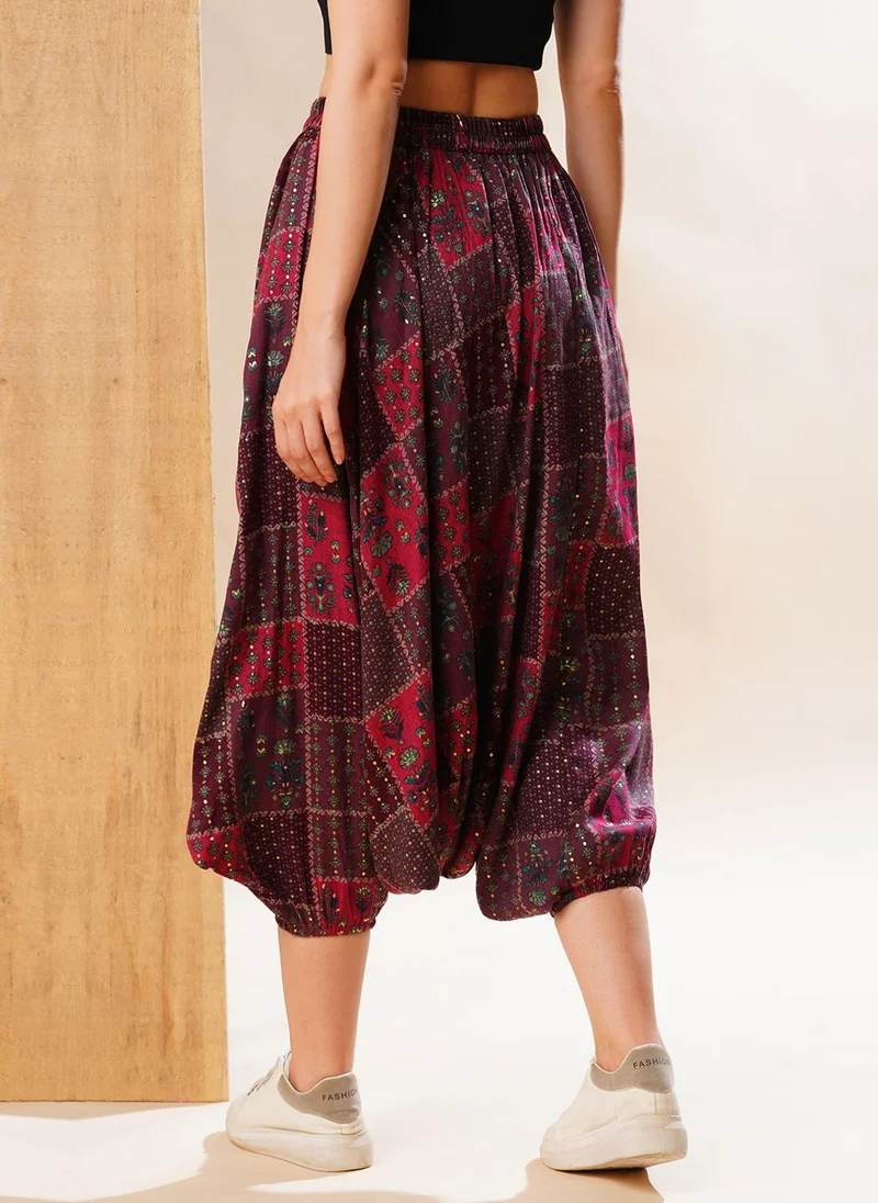 globus Globus Women Ethnic Motifs Printed Harem Pants